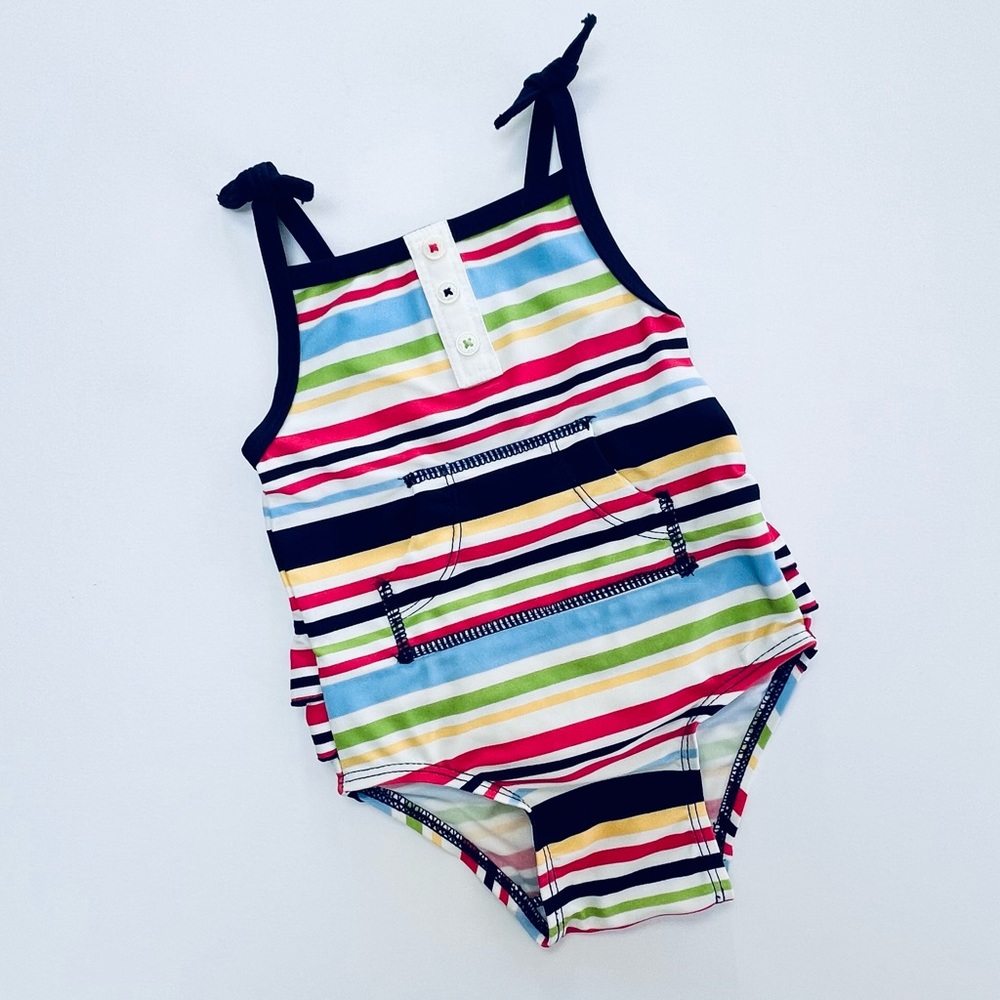 Baby GAP Swimsuit Multi Colored Stripe